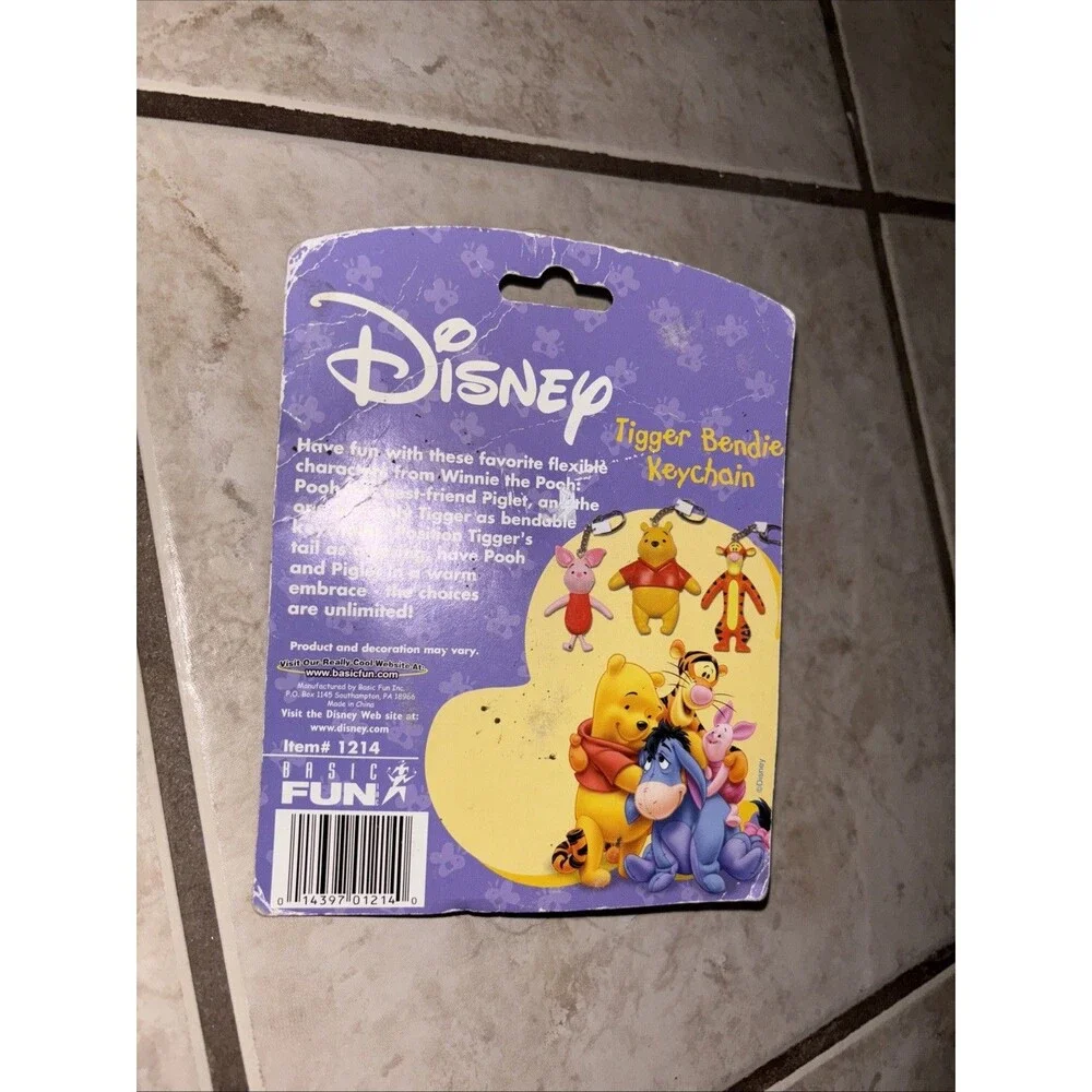 Basic Fun Disney's Bend & Twist Tigger Bendie Keychain New